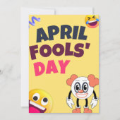 Aprilscherz Geburtstagskarte Einladung (Vorderseite)