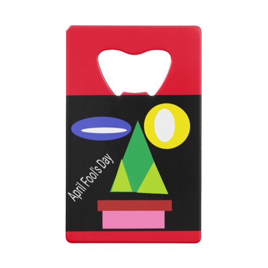 Aprilscherz Geldbeutel Flaschenöffner (Vorderseite)