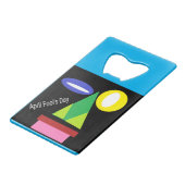 Aprilscherz Geldbeutel Flaschenöffner (Rückseite Schrägansicht)