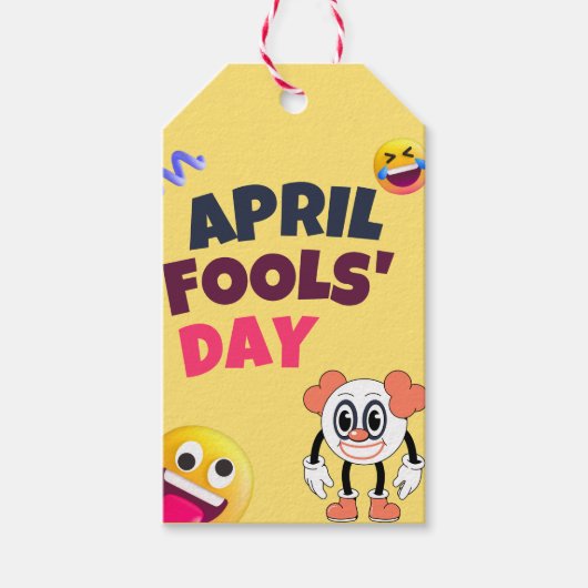 Aprilscherz Geschenkanhänger (Vorderseite)