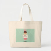 Aprilscherz Jumbo Stoffbeutel (Vorne)