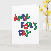 Aprilscherz Karte (Gelbe Blume)