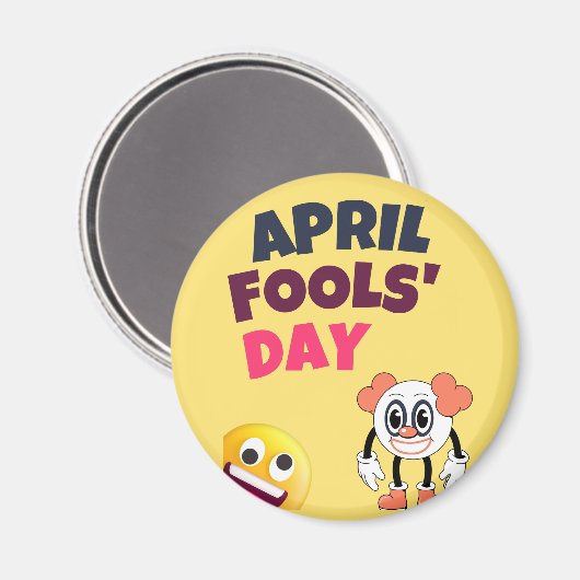 Aprilscherz Magnet (Vorderseite/Rückseite)