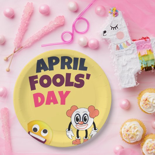 Aprilscherz Pappteller (Party)