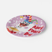 Aprilscherz Pappteller (Schrägansicht)