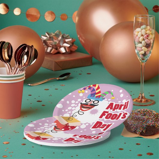 Aprilscherz Pappteller