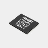 Aprilscherz Post-it Klebezettel (angewinkelt)