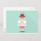 Aprilscherz Postkarte (Vorne/Hinten)