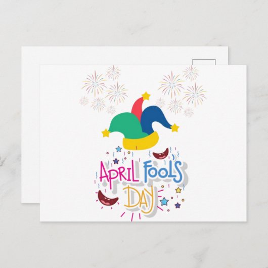 Aprilscherz Postkarte (Vorne/Hinten)