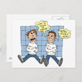 Aprilscherz Postkarte (Vorne/Hinten)