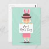Aprilscherz Postkarte (Vorne/Hinten)