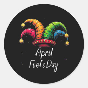 Aprilscherz Runder Aufkleber