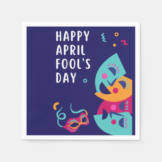 Aprilscherz Serviette (Vorderseite)