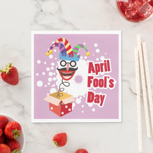 Aprilscherz Serviette (Beispiel)