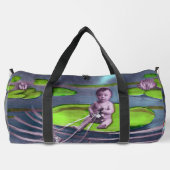 Aprilscherz Vintage französische Postkarte Duffle Bag (Rückseite)