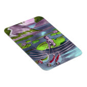 Aprilscherz Vintage französische Postkarte Magnet (Rechte Seite)