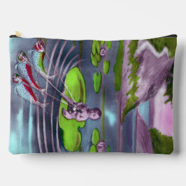 Aprilscherz Vintage französische Postkarte Zubehörtasche