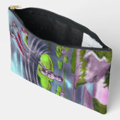 Aprilscherz Vintage französische Postkarte Zubehörtasche (Offen)