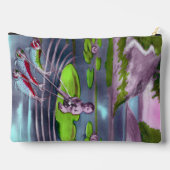 Aprilscherz Vintage französische Postkarte Zubehörtasche (Rückseite)