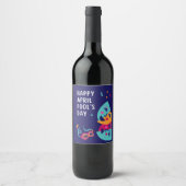 Aprilscherz Weinetikett (Vorderseite)