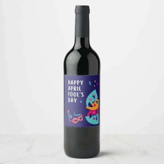 Aprilscherz Weinetikett (Vorderseite)