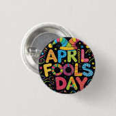 Aprilscherze Button (Vorne & Hinten)