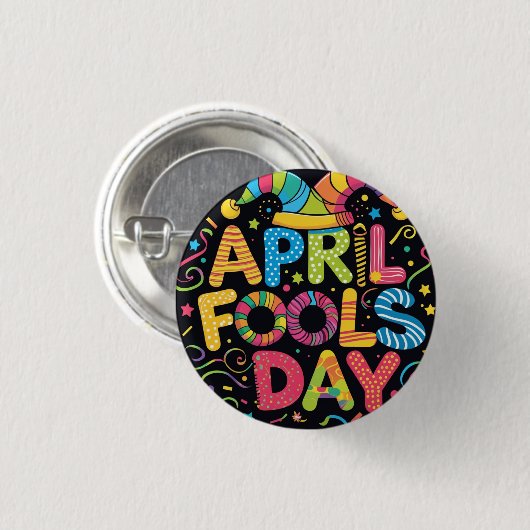 Aprilscherze Button (Vorne & Hinten)