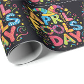 Aprilscherze Geschenkpapier (Rolleneckpunkt)