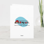 Aprilscherzen Karte (Rückseite)