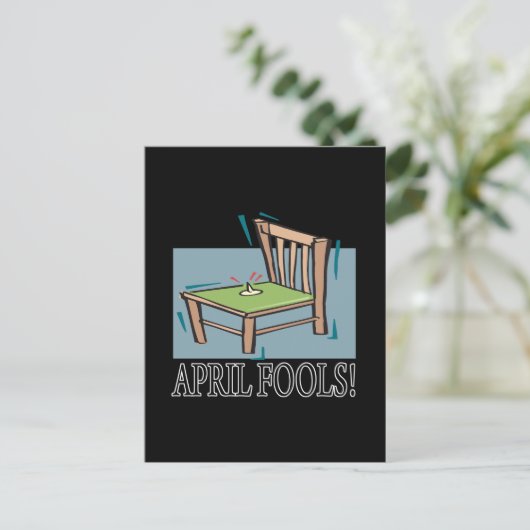 Aprilscherzen Postkarte (Stehend Vorderseite)