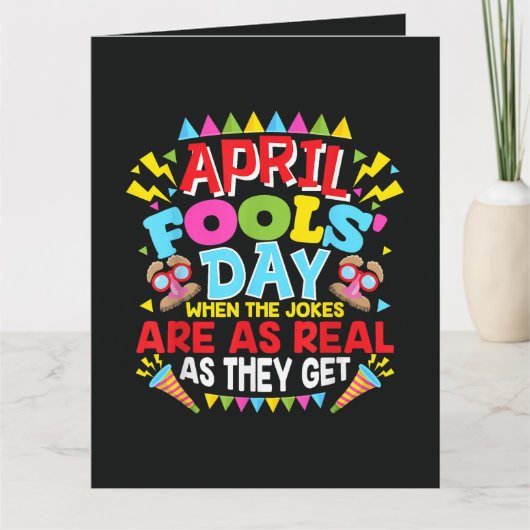 Aprilscherztag Dankeskarte (Vorderseite)