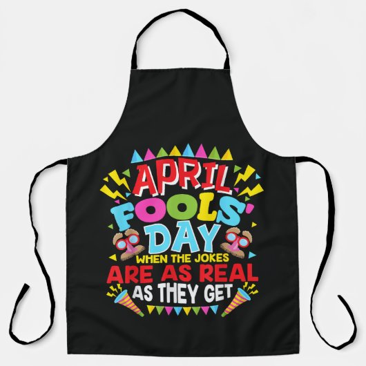 Aprilscherztag Schürze (Vorderseite)
