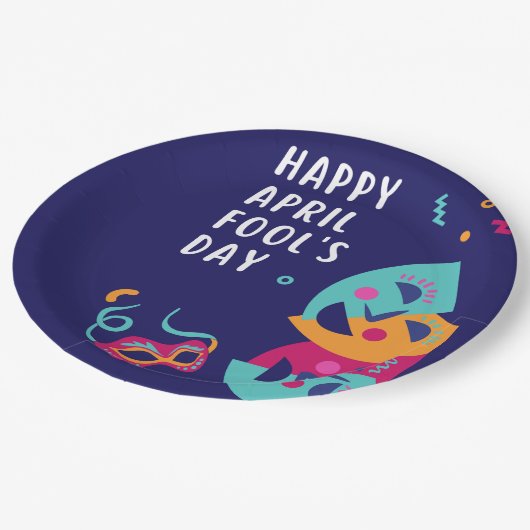 Apriltafel Pappteller (Schrägansicht)