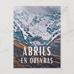 Aprimenplakat in Queyras Postkarte