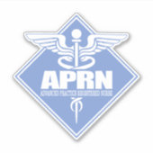 APRN (Advance Practice Registered Nurse) Diamant Aufkleber (Vorderseite)