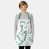 Apron (ao) - Green Candy Canes Schürze (Getragen)