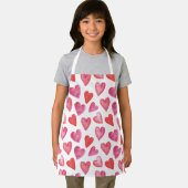 Apron Children (61 x 51 cm) - Hearts Pattern Schürze (Insitu)