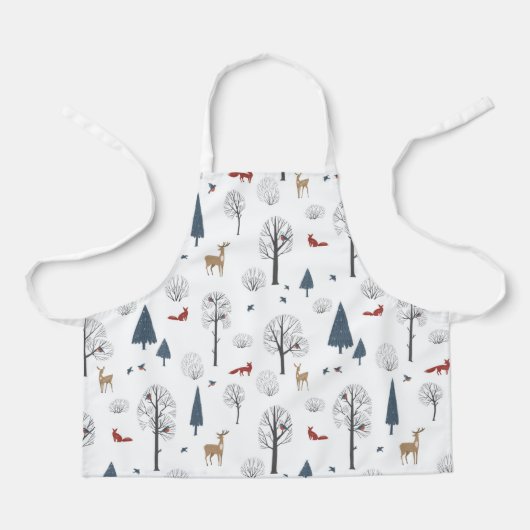 Apron Children (61 x 51 cm) - Winter Pattern Schürze (Vorderseite)