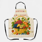 APRON - Colorful Overflowing Fruit Basket Schürze (Vorderseite)