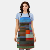 APRON - "Fire in the Evening" - Paul Klee Schürze (Getragen)