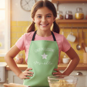 Apron for kids - Kids' cooking apron - green Schürze