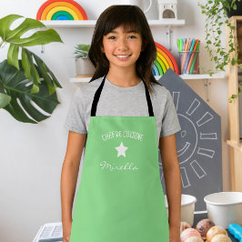 Apron for kids - Kids' cooking apron - green Schürze