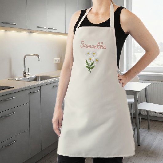 Apron for Women with Daisies Schürze