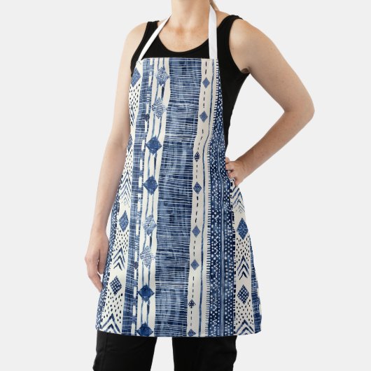 Apron Medium (66 x 76,2cm)- Blue And White Pattern Schürze (InSitu)