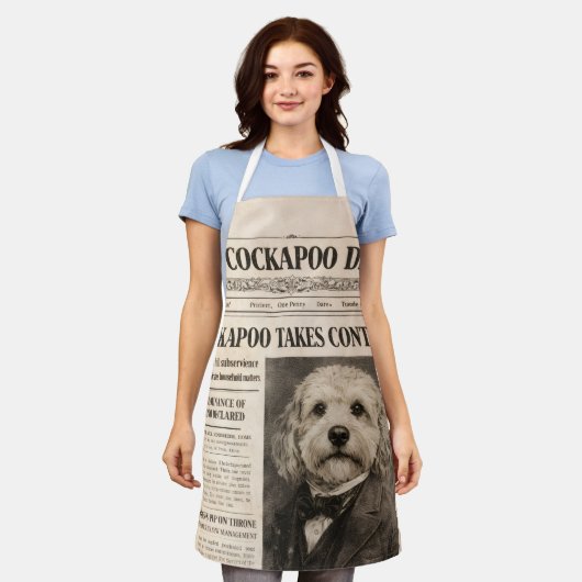 Apron mit All-Over-Druck Schürze (Getragen)