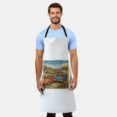 Apron mit All-Over-Druck Schürze (Getragen)
