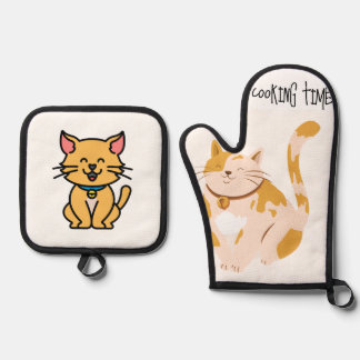 apron ofenhandschuh & Topflappen-Set