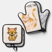 apron ofenhandschuh & Topflappen-Set (Vorderseite/Rückseite)