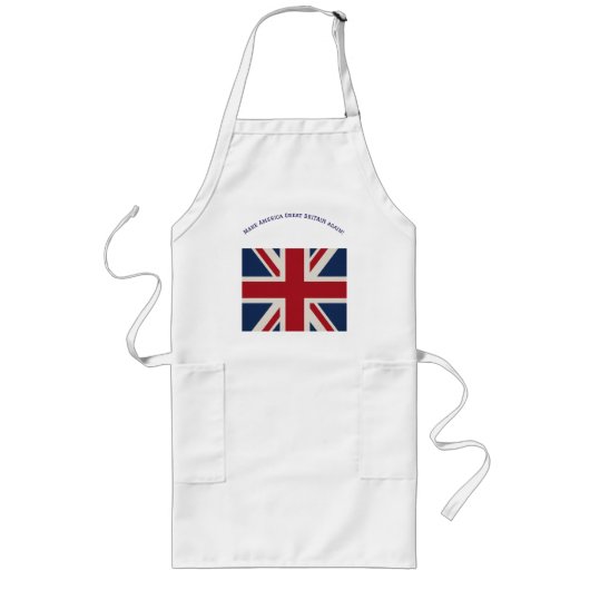 Apron - Union Jack Flag with witty statement... Lange Schürze (Vorne)