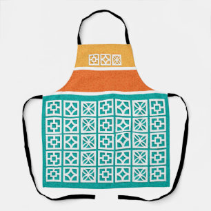 Apron Unisex mit Mid-Century Modern Breeze Blocks Schürze